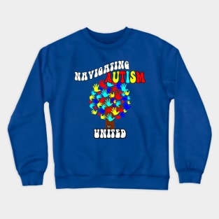 Navigating Autism Awareness & Acceptance Crewneck Sweatshirt